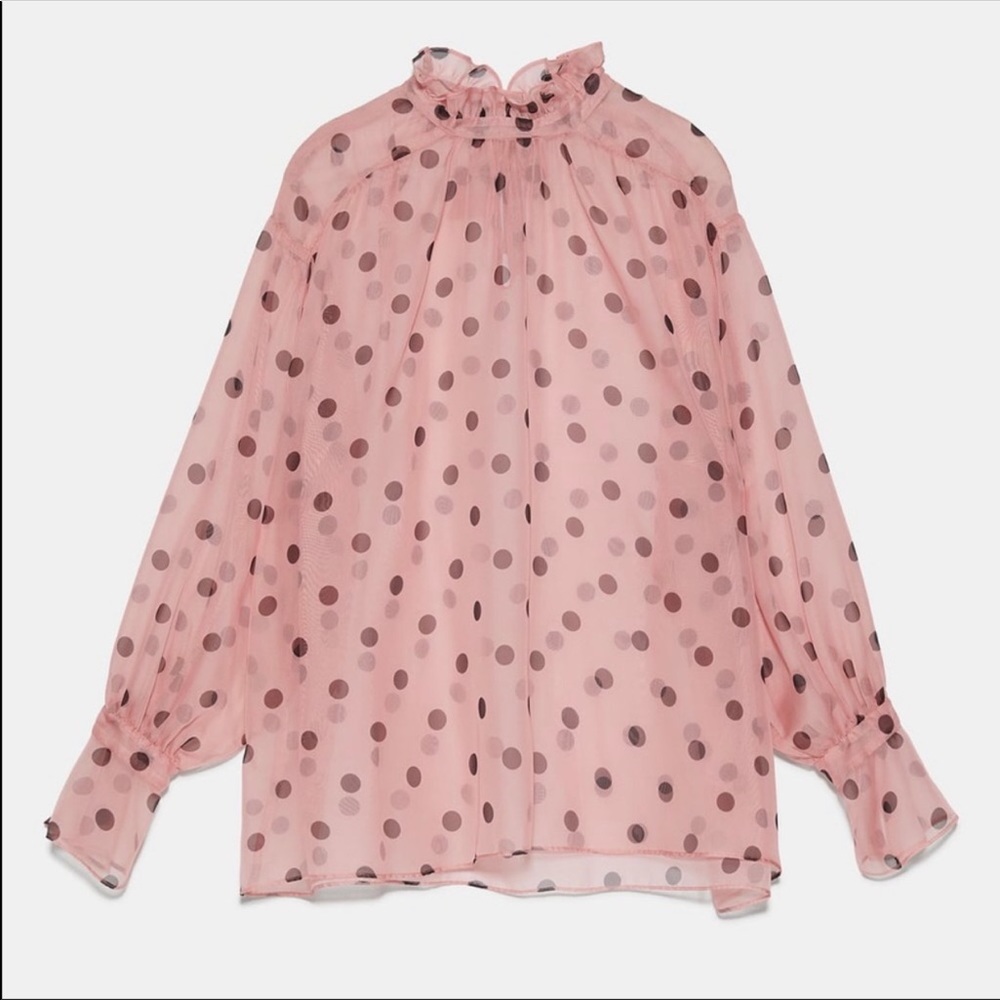 Zara pink blouse